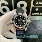 Fast Shipping Rolex Submariner Black Dial Black Rubber Band Men's Replica Watch